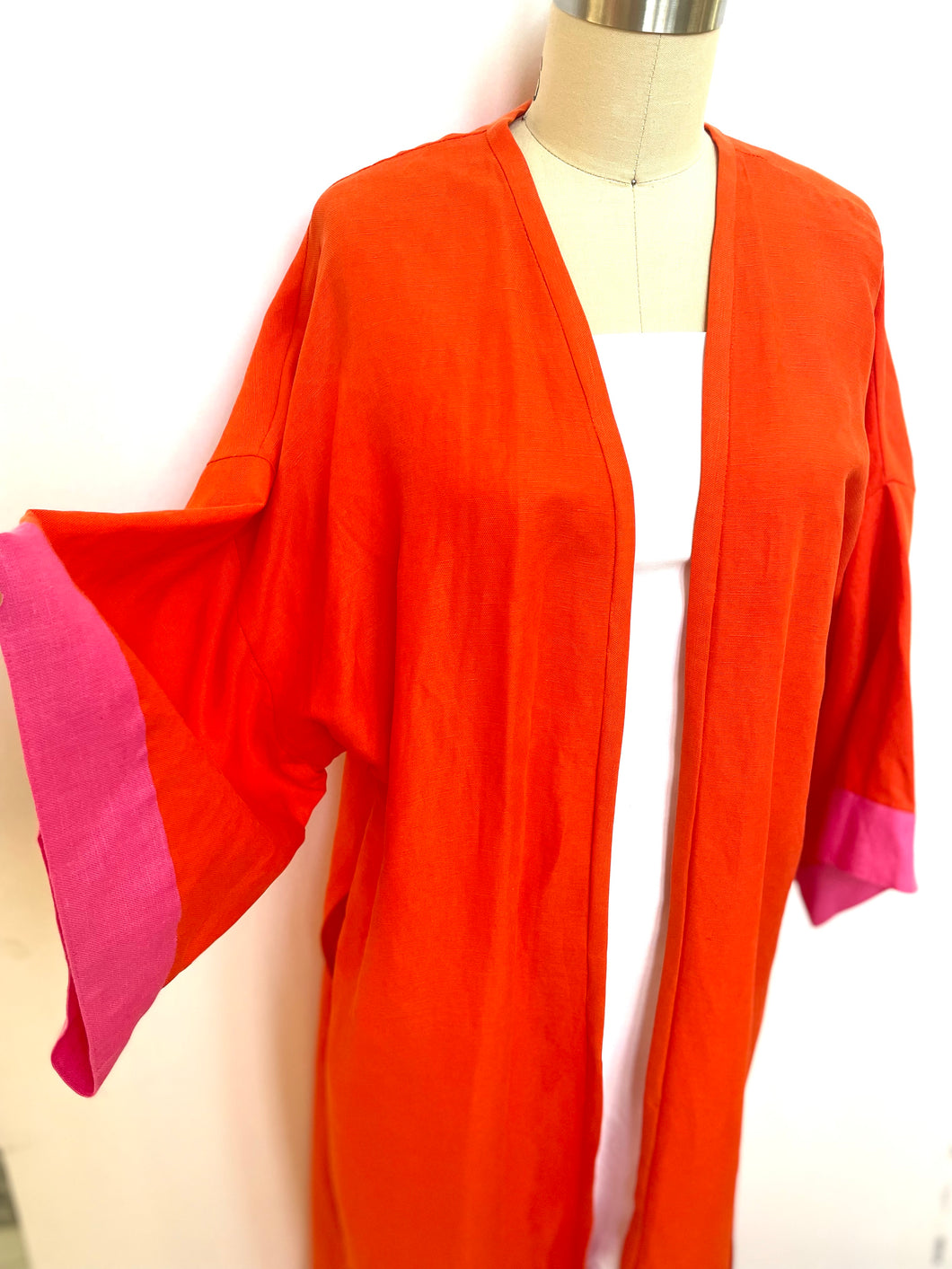 Cozumel Kimono Orange/Pink
