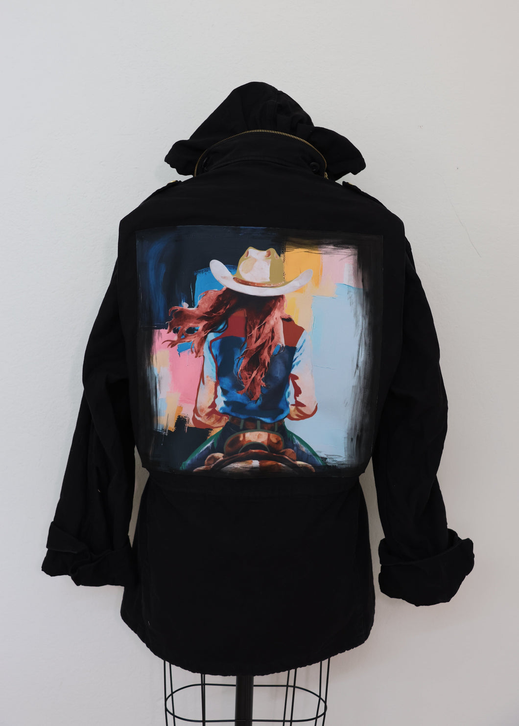 Reborn Barn Jacket - Riding Cowgirl Black