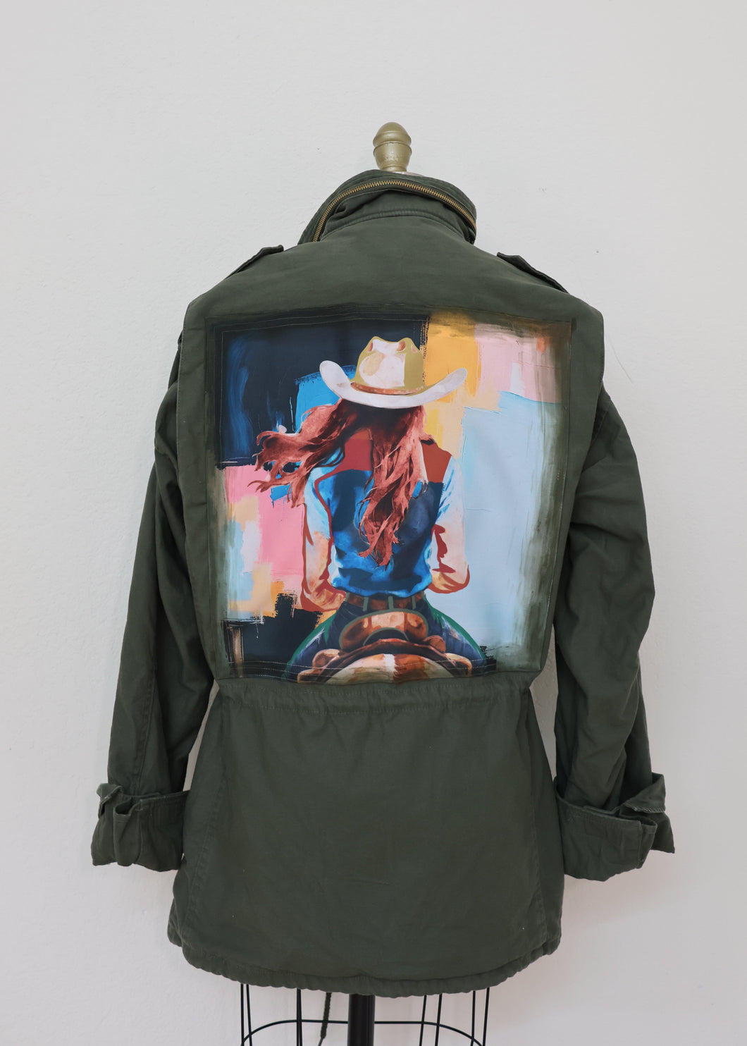 Reborn Barn Jacket - Riding Cowgirl Green