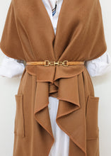 Load image into Gallery viewer, Malta Cape Vest - Camel
