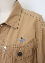 Load image into Gallery viewer, Reborn Denim Jacket - Grey/Blue Stripe
