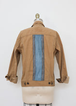 Load image into Gallery viewer, Reborn Denim Jacket - Grey/Blue Stripe
