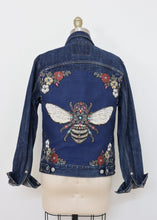 Load image into Gallery viewer, Reborn Denim Jacket - Bumble Bee
