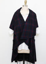 Load image into Gallery viewer, Malta Cape Vest - Red/Navy Checkered
