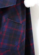 Load image into Gallery viewer, Malta Cape Vest - Red/Navy Checkered
