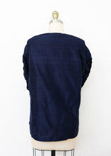Load image into Gallery viewer, Ostuni Top - Navy Silk
