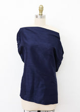 Load image into Gallery viewer, Ostuni Top - Navy Silk
