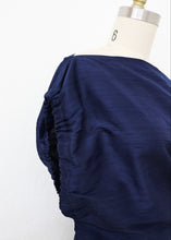 Load image into Gallery viewer, Ostuni Top - Navy Silk
