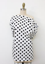 Load image into Gallery viewer, Ostuni Top - Black Dots
