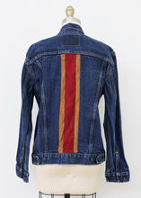 Load image into Gallery viewer, Reborn Denim Jacket - Tan/Red
