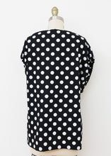 Load image into Gallery viewer, Ostuni Top - Black/White Dots
