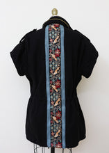 Load image into Gallery viewer, Reborn Barn Jacket SS - Black/Blue Floral
