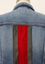 Load image into Gallery viewer, Reborn Denim Jacket SS - Grey/Red
