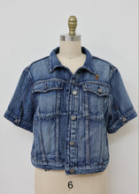 Load image into Gallery viewer, Reborn Denim Jacket SS - Brown/Green
