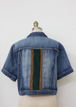 Load image into Gallery viewer, Reborn Denim Jacket SS - Brown/Green
