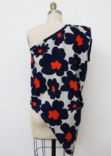 Load image into Gallery viewer, Bianchi Narrow Top - Navy Floral - Japanese Cotton
