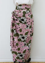 Load image into Gallery viewer, Ipanema Skirt Blush Pink Floral - Japanese Cotton
