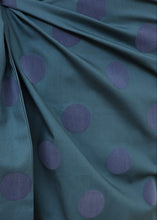 Load image into Gallery viewer, Ipanema Skirt Teal Dots - Japanese Cotton
