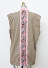 Load image into Gallery viewer, The Reborn Vest Jacket - Khaki/Pink Floral
