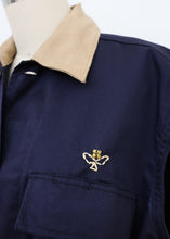 Load image into Gallery viewer, The Reborn Vest Jacket - Navy/Khaki Floral
