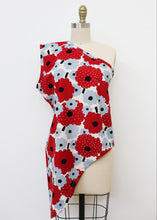 Load image into Gallery viewer, Bianchi Narrow Top - Red Floral - Japanese Cotton
