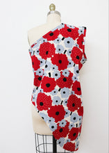 Load image into Gallery viewer, Bianchi Narrow Top - Red Floral - Japanese Cotton

