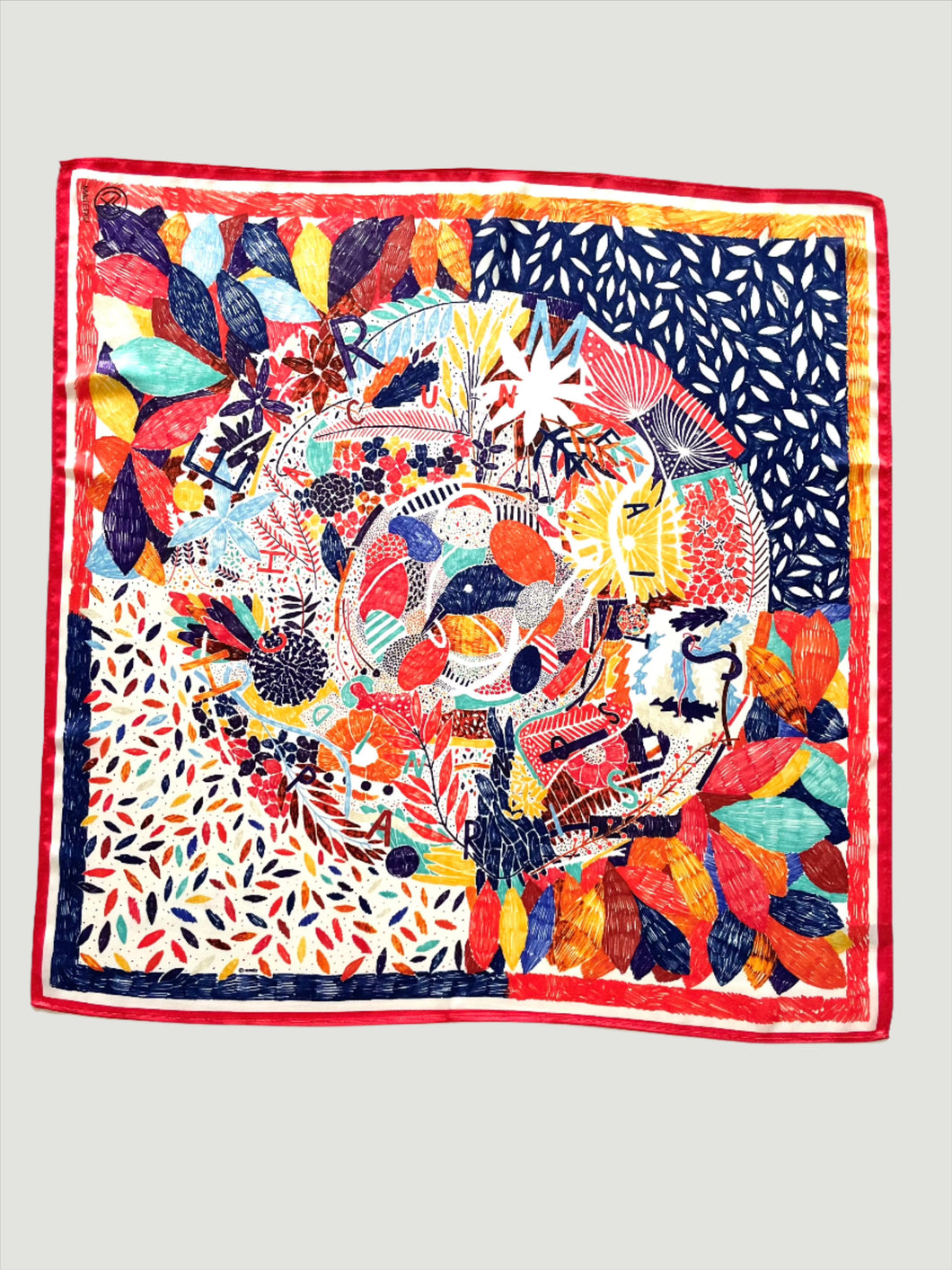 Bermeo Scarf - Colorful Bird