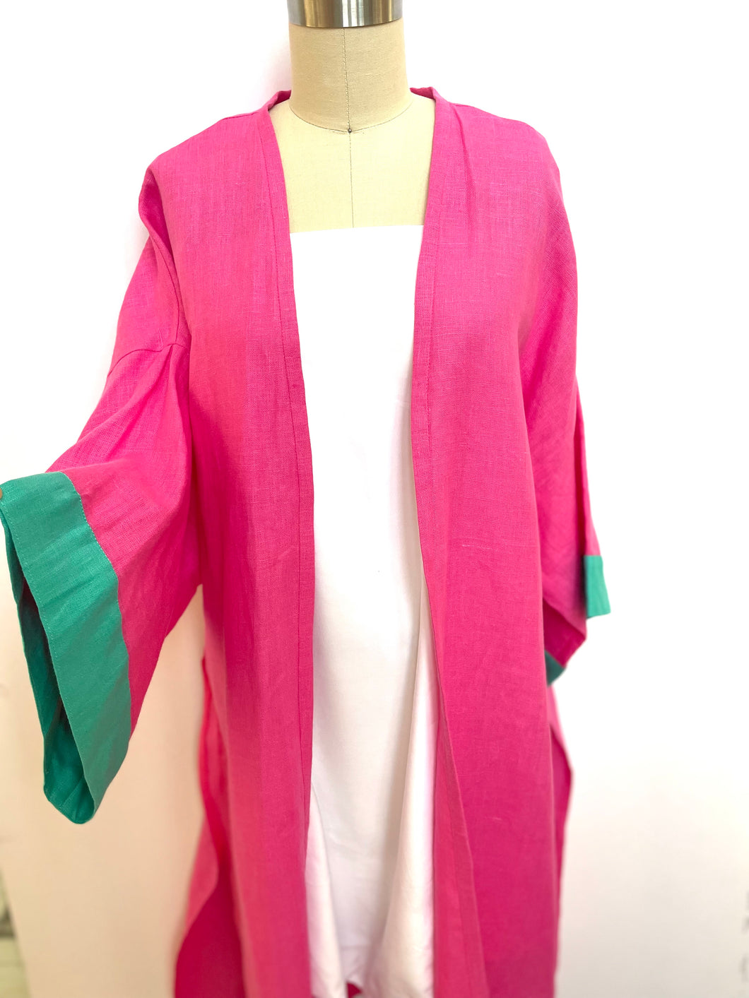 Cozumel Kimono Pink/Turquoise