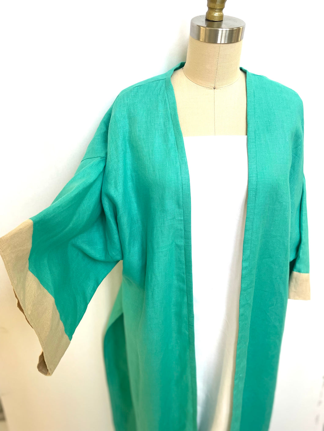 Cozumel Kimono Turquoise/Beige