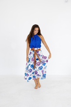 Load image into Gallery viewer, Bayonne Skirt Blue Floral
